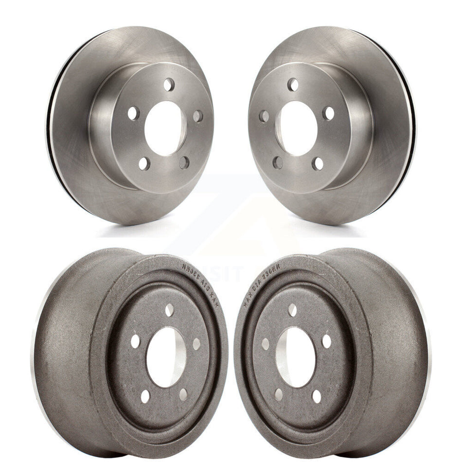 Front Rear Disc Brake Rotors Drums Kit For Jeep Wrangler Cherokee TJ K8-102025