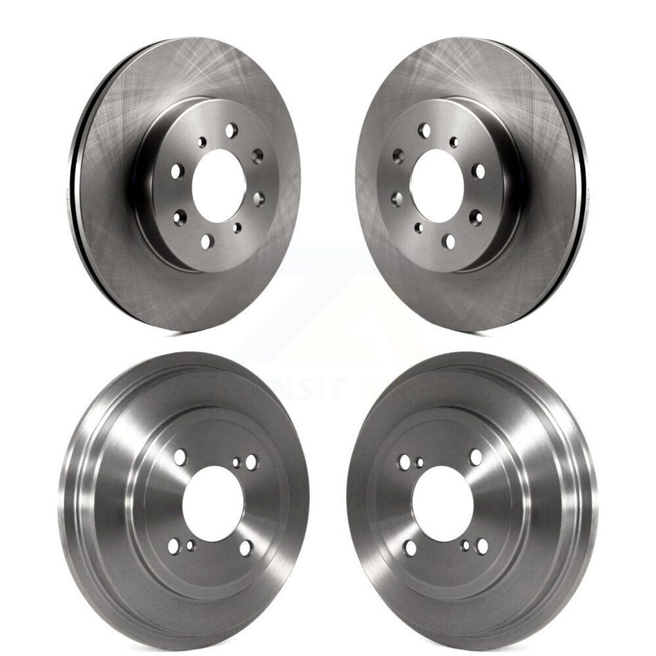 Front Rear Disc Brake Rotors Drums Kit For Honda Fit K8-102033