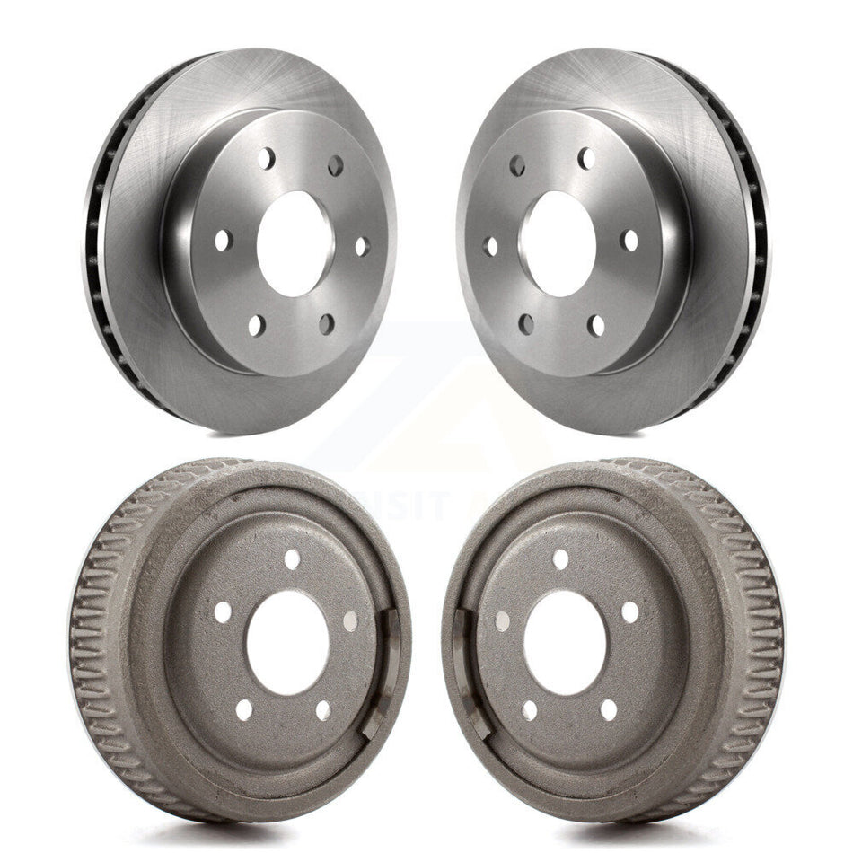 Front Rear Disc Brake Rotors Drums Kit For GMC Yukon 4WD With 10" Diameter Drum 5 Lug Wheels K8-102038
