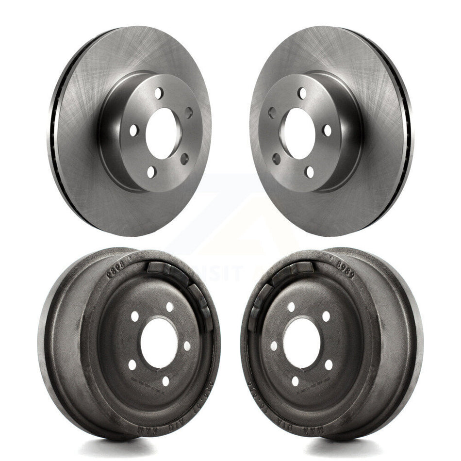Front Rear Disc Brake Rotors Drums Kit For Ford Ranger Mazda B4000 With 10" Diameter Drum K8-102046