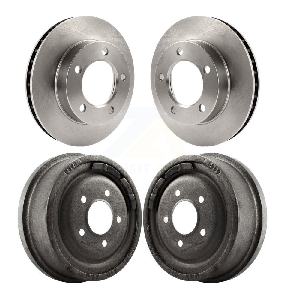 Front Rear Disc Brake Rotors Drums Kit For 1983 Ford F-150 4WD With 10" Diameter Drum K8-102048
