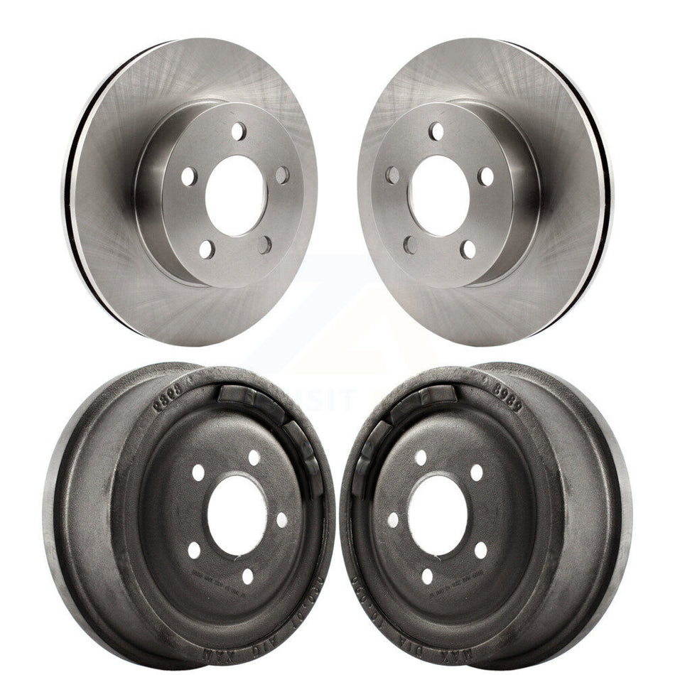 Front Rear Disc Brake Rotors Drums Kit For Ford Ranger Mazda B3000 B4000 With 10" Diameter Drum 4WD K8-102049