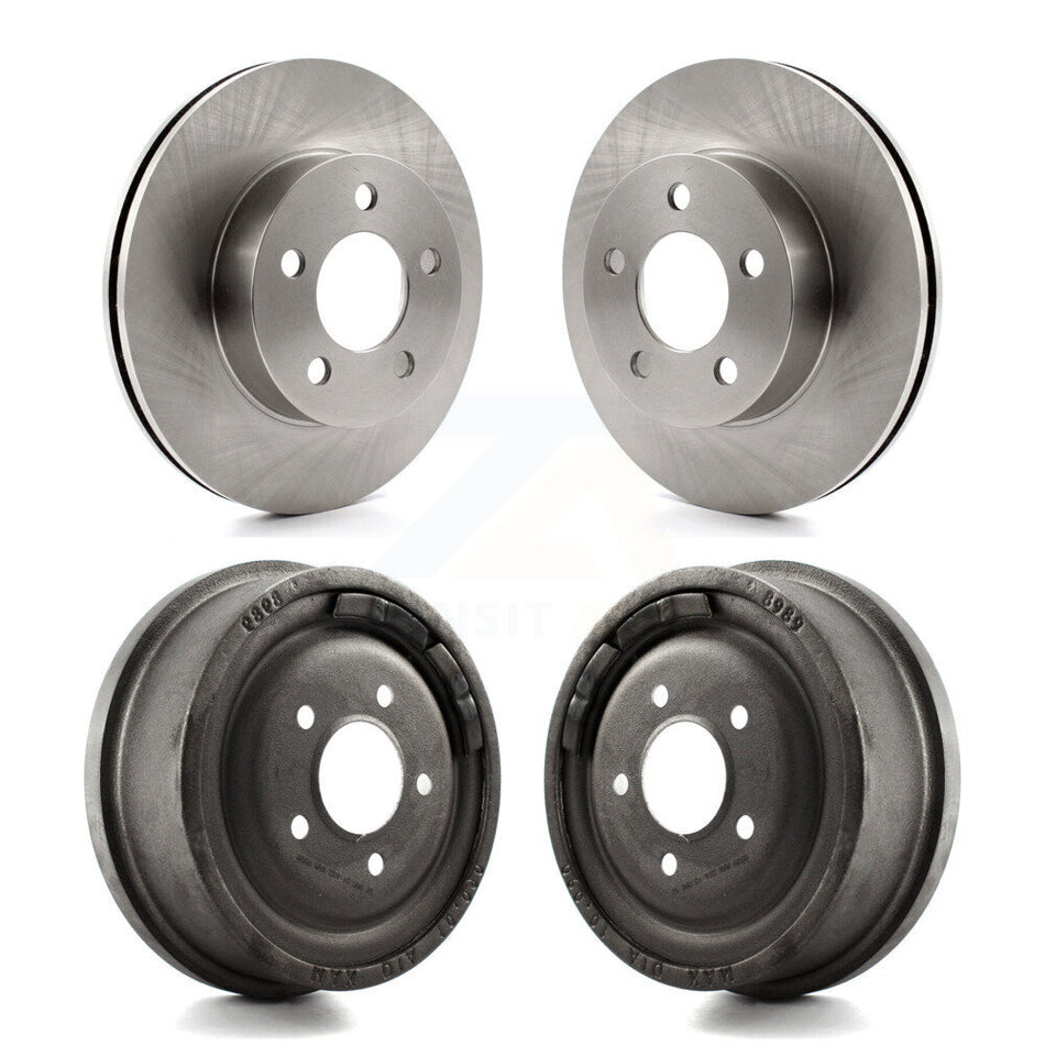 Front Rear Disc Brake Rotors Drums Kit For Ford Ranger Mazda B3000 B4000 With 10" Diameter Drum 4WD K8-102049