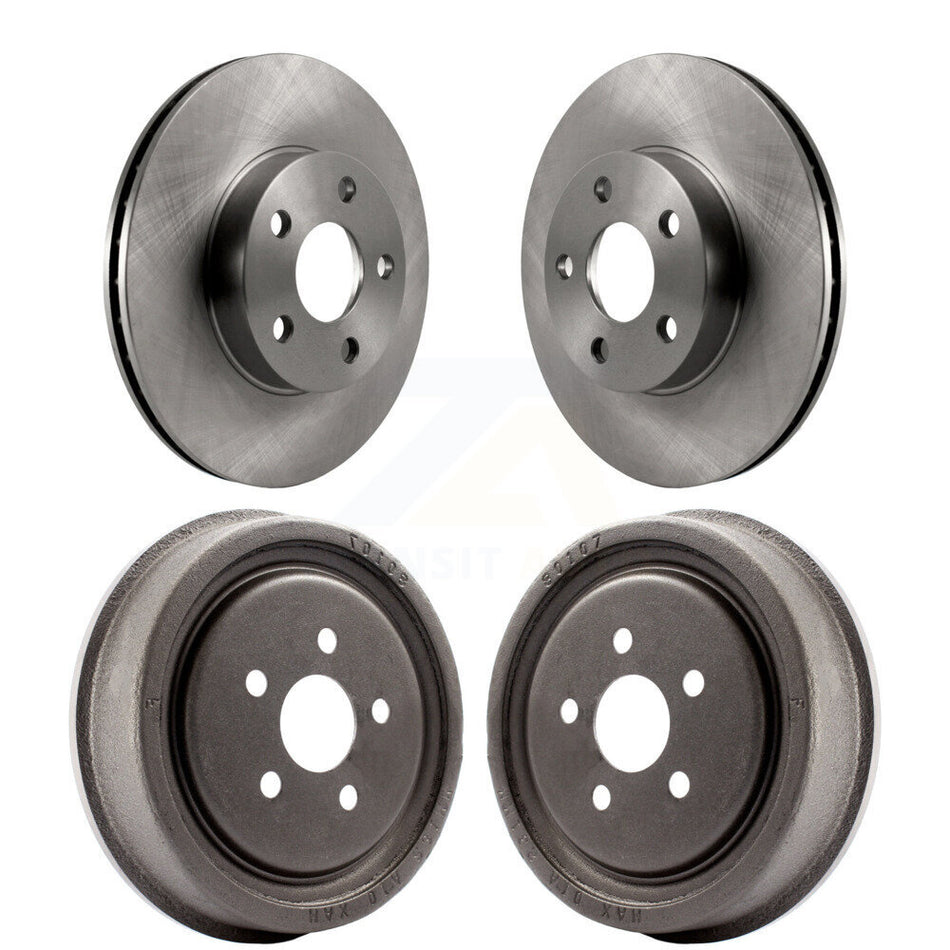 Front Rear Disc Brake Rotors Drums Kit For 2003-2005 Chevrolet Cavalier Pontiac Sunfire K8-102055