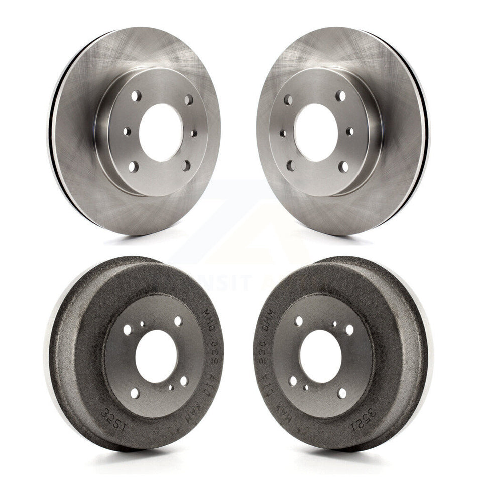 Front Rear Disc Brake Rotors Drums Kit For Nissan Stanza Axxess K8-102057