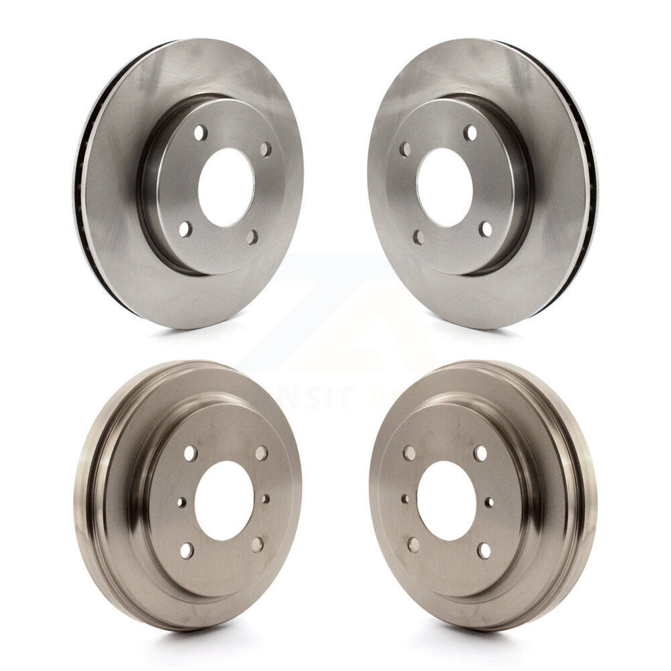 Front Rear Disc Brake Rotors Drums Kit For 2009-2011 Nissan Versa 1.6L K8-102070
