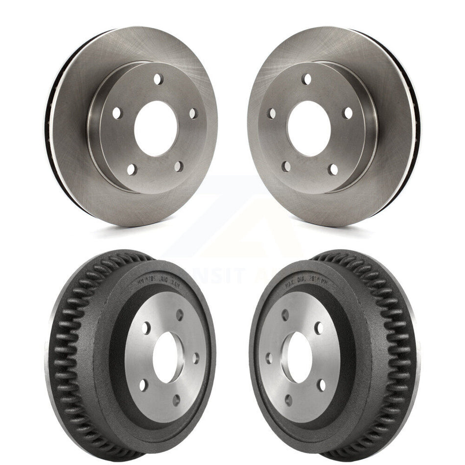Front Rear Disc Brake Rotors Drums Kit For 1994-1999 Dodge Ram 1500 4WD K8-102071