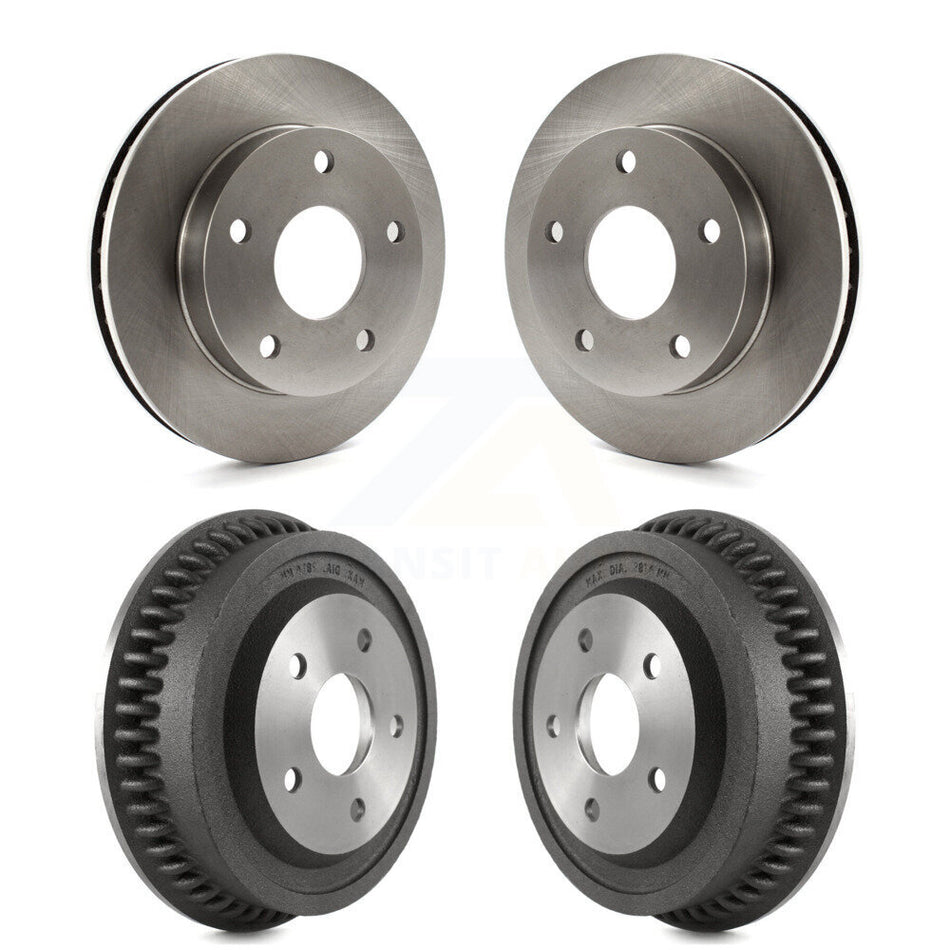 Front Rear Disc Brake Rotors Drums Kit For 1994-1999 Dodge Ram 1500 4WD K8-102071