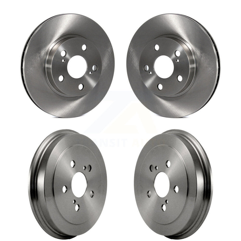 Front Rear Disc Brake Rotors Drums Kit For 2004-2008 Toyota Prius K8-102080