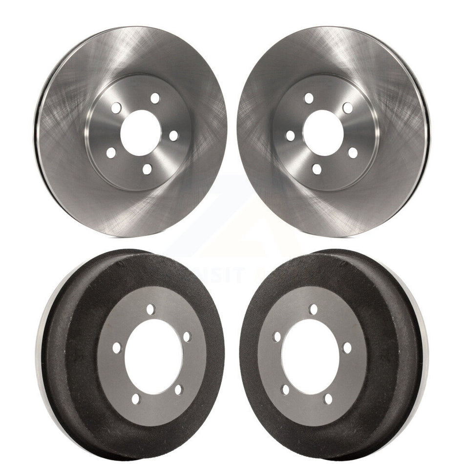 Front Rear Disc Brake Rotors Drums Kit For 2002 Dodge Stratus Sedan K8-102087