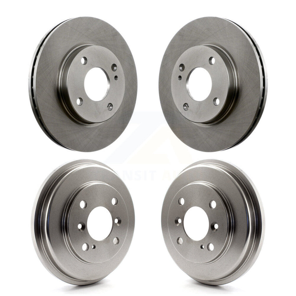 Front Rear Disc Brake Rotors Drums Kit For Ford Fiesta K8-102088