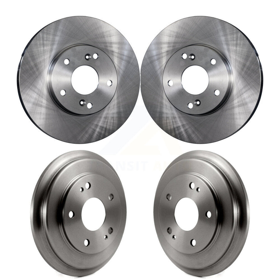 Front Rear Disc Brake Rotors Drums Kit For Honda Civic K8-102092