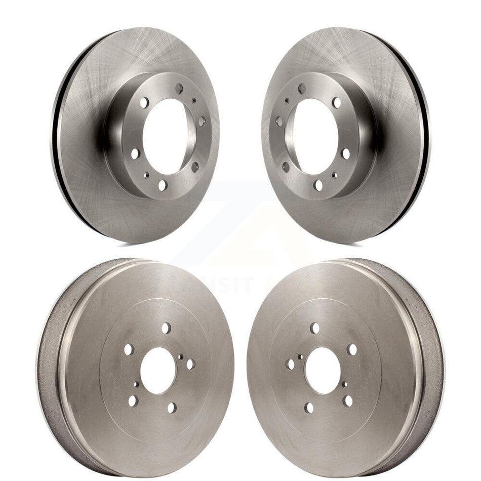 Front Rear Disc Brake Rotors Drums Kit For 2015 Toyota Tacoma RWD With 6 Lug Wheels K8-102109