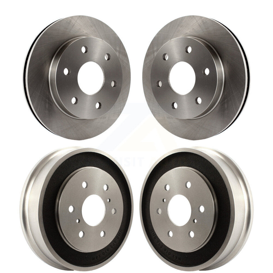 Front Rear Disc Brake Rotors Drums Kit For Chevrolet Silverado 1500 GMC Sierra Classic rear brakes K8-102117