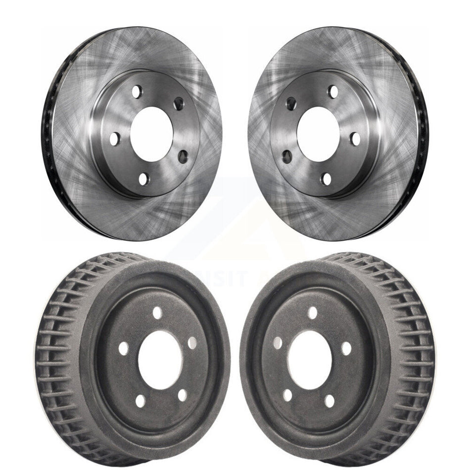 Front Rear Disc Brake Rotors Drums Kit For Chevrolet Pontiac Grand Am Malibu Classic Oldsmobile Alero Cutlass K8-102134