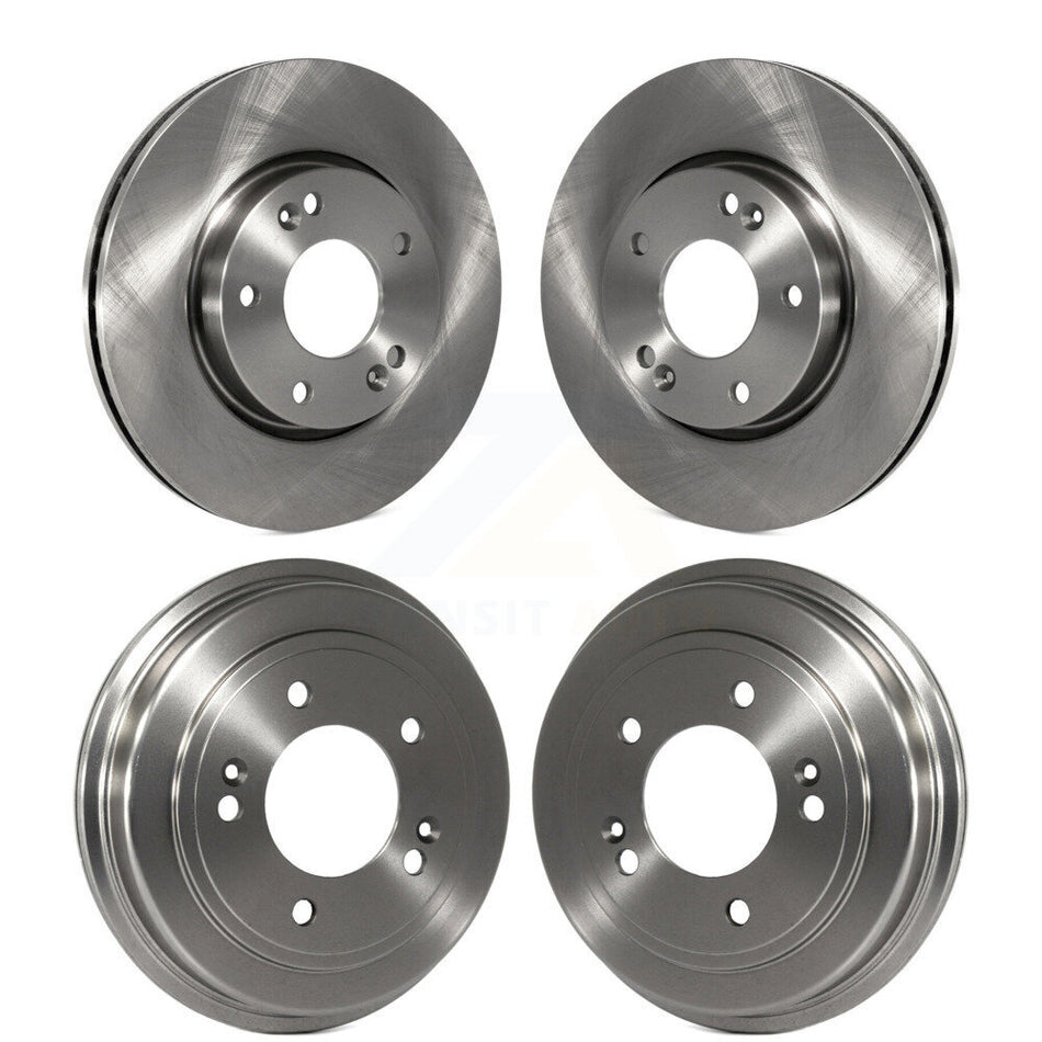 Front Rear Disc Brake Rotors Drums Kit For 2009 Hyundai Elantra Touring K8-102163