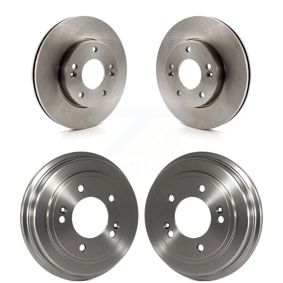 Front Rear Disc Brake Rotors Drums Kit For 2010-2011 Kia Soul 1.6L K8-102164