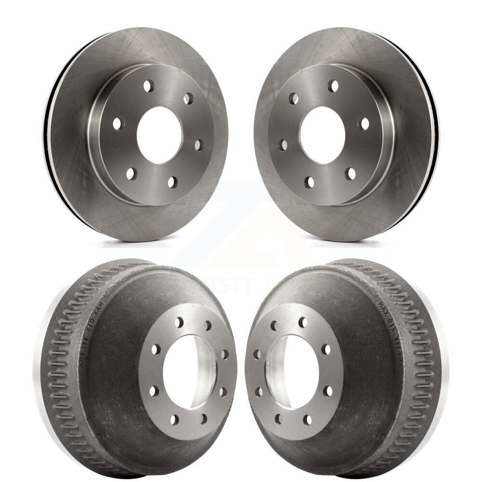 Front Rear Disc Brake Rotors Drums Kit For 2000 Chevrolet Suburban 1500 With 13" Diameter Drum K8-102166
