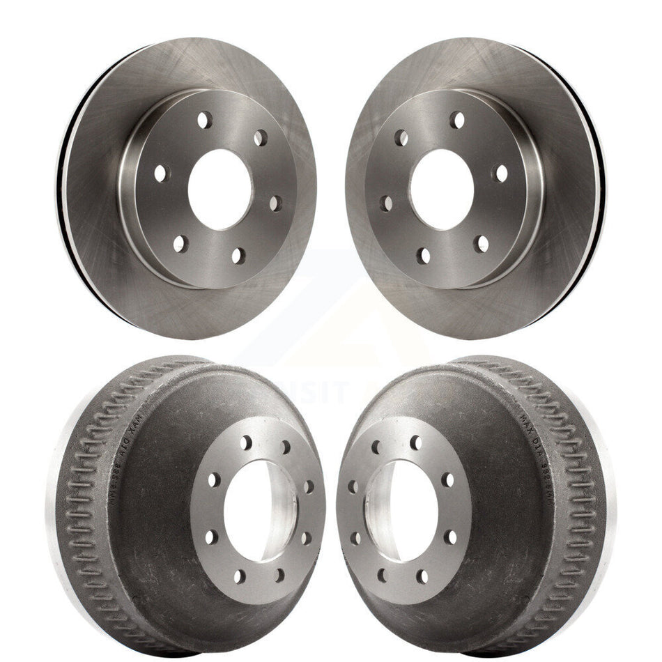 Front Rear Disc Brake Rotors Drums Kit For 2000 Chevrolet Suburban 1500 With 13" Diameter Drum K8-102166