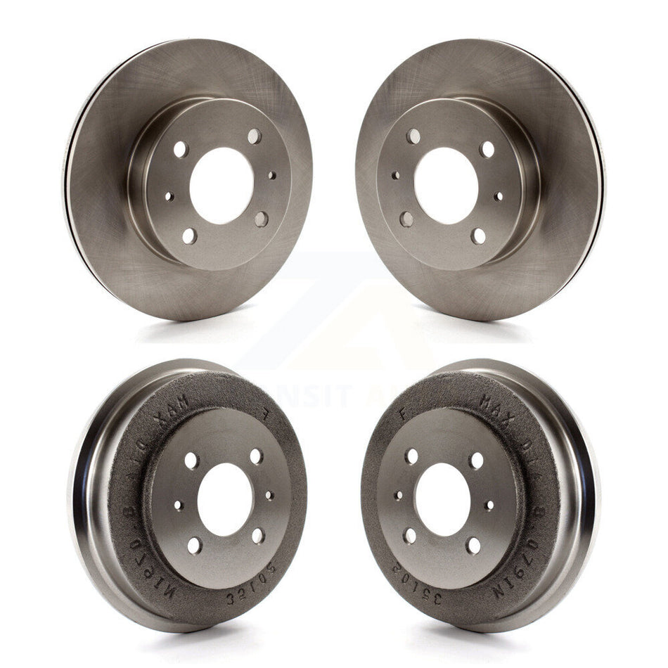 Front Rear Disc Brake Rotors Drums Kit For Hyundai Accent K8-102167