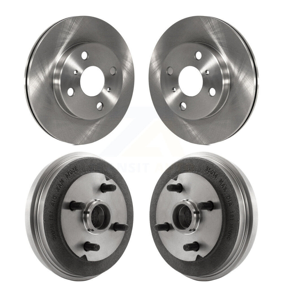 Front Rear Disc Brake Rotors Drums Kit For Toyota Tercel Paseo K8-102172