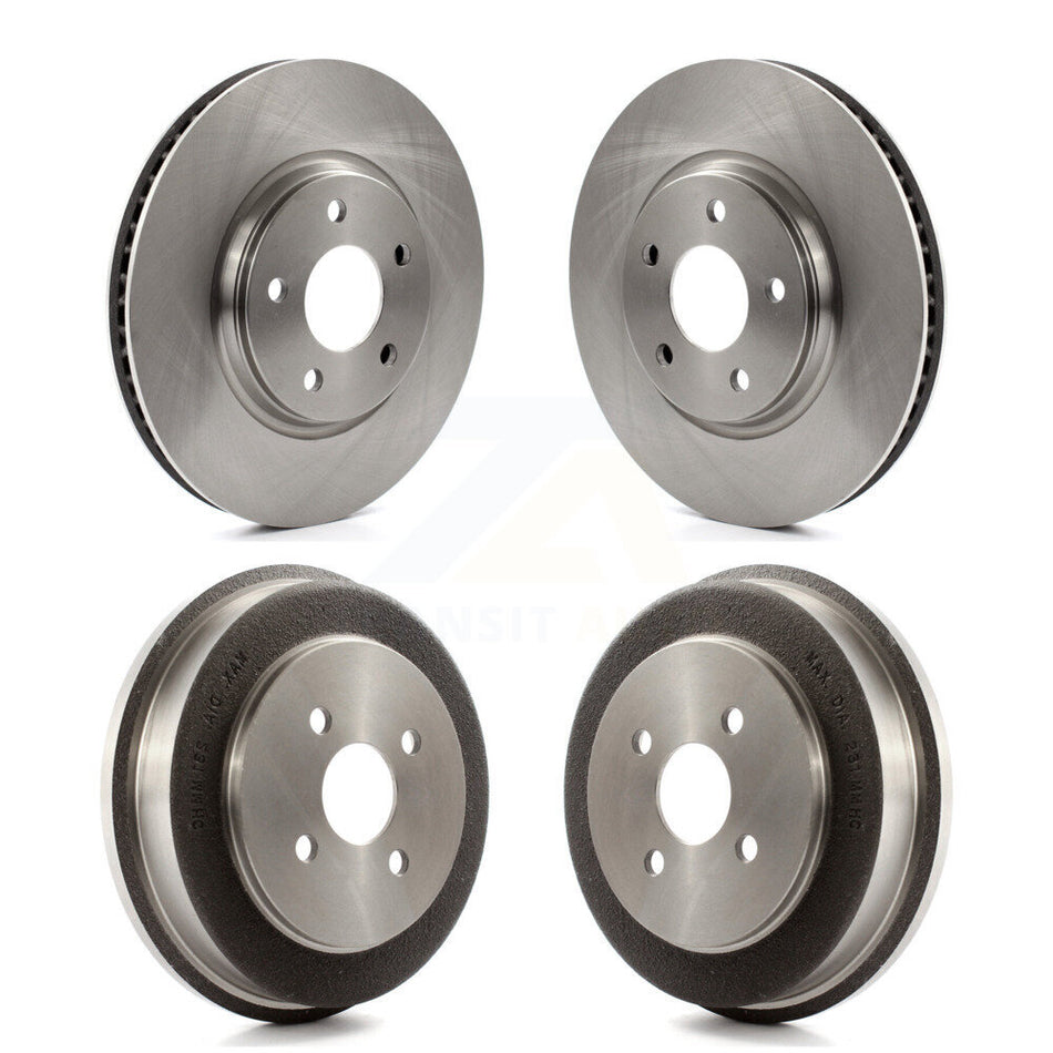 Front Rear Disc Brake Rotors Drums Kit For 2006 Pontiac Pursuit With Brakes K8-102175