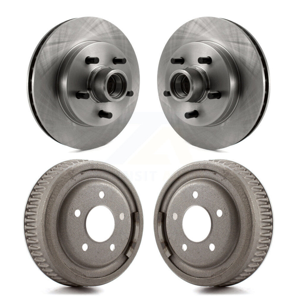 Front Rear Disc Brake Rotors Drums Kit For Chevrolet C1500 Tahoe GMC Yukon Suburban K8-102187