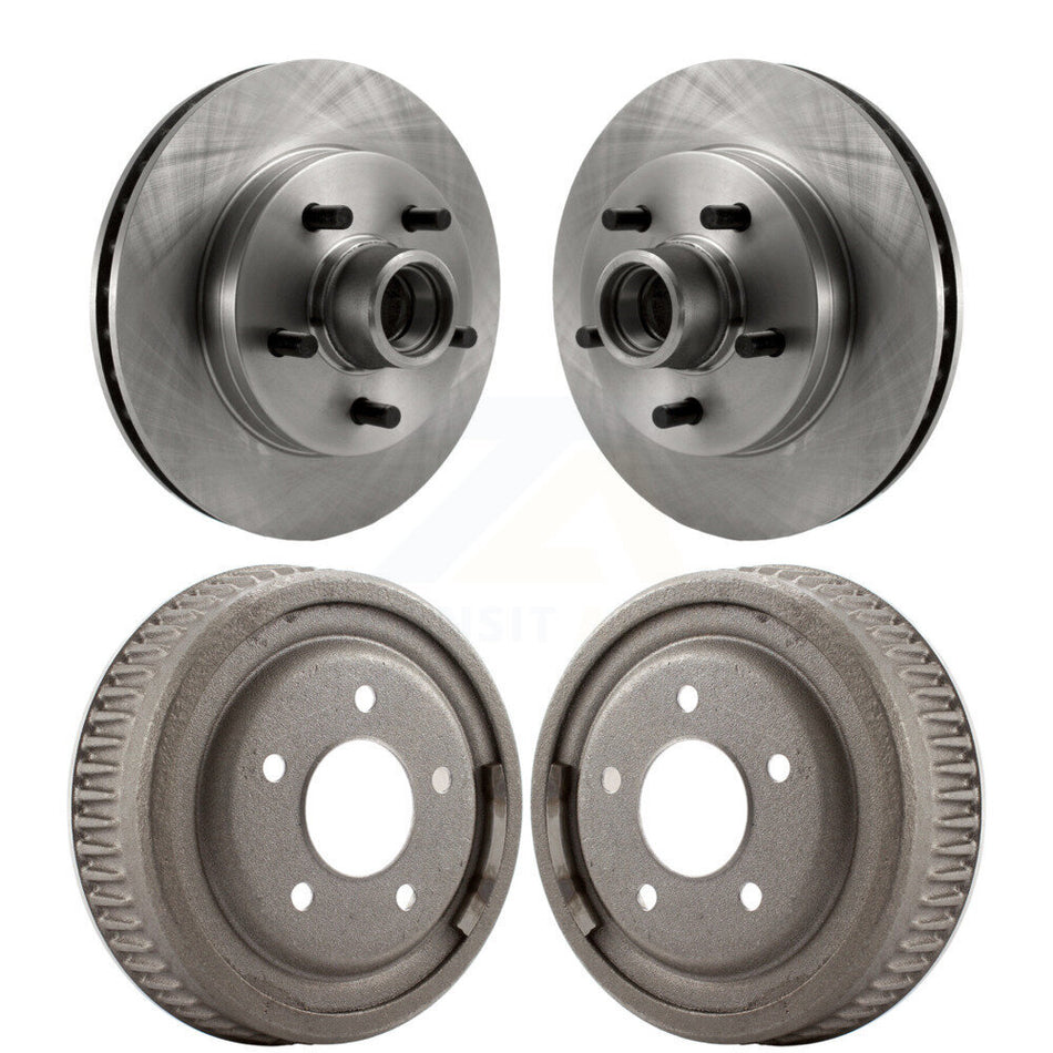 Front Rear Disc Brake Rotors Drums Kit For Chevrolet C1500 Tahoe GMC Yukon Suburban K8-102187