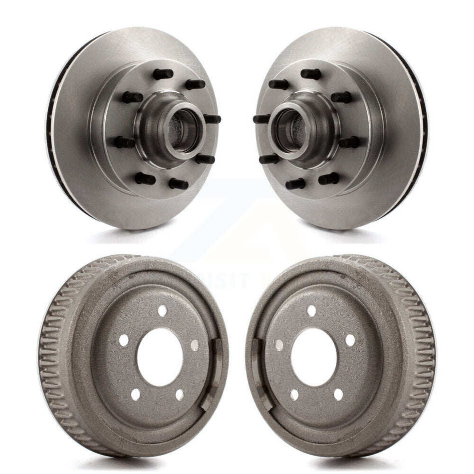 Front Rear Disc Brake Rotors Drums Kit For Chevrolet Tahoe C1500 Suburban GMC Yukon K8-102188