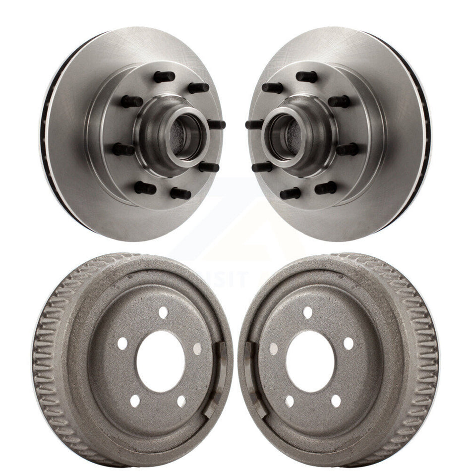 Front Rear Disc Brake Rotors Drums Kit For Chevrolet Tahoe C1500 Suburban GMC Yukon K8-102188