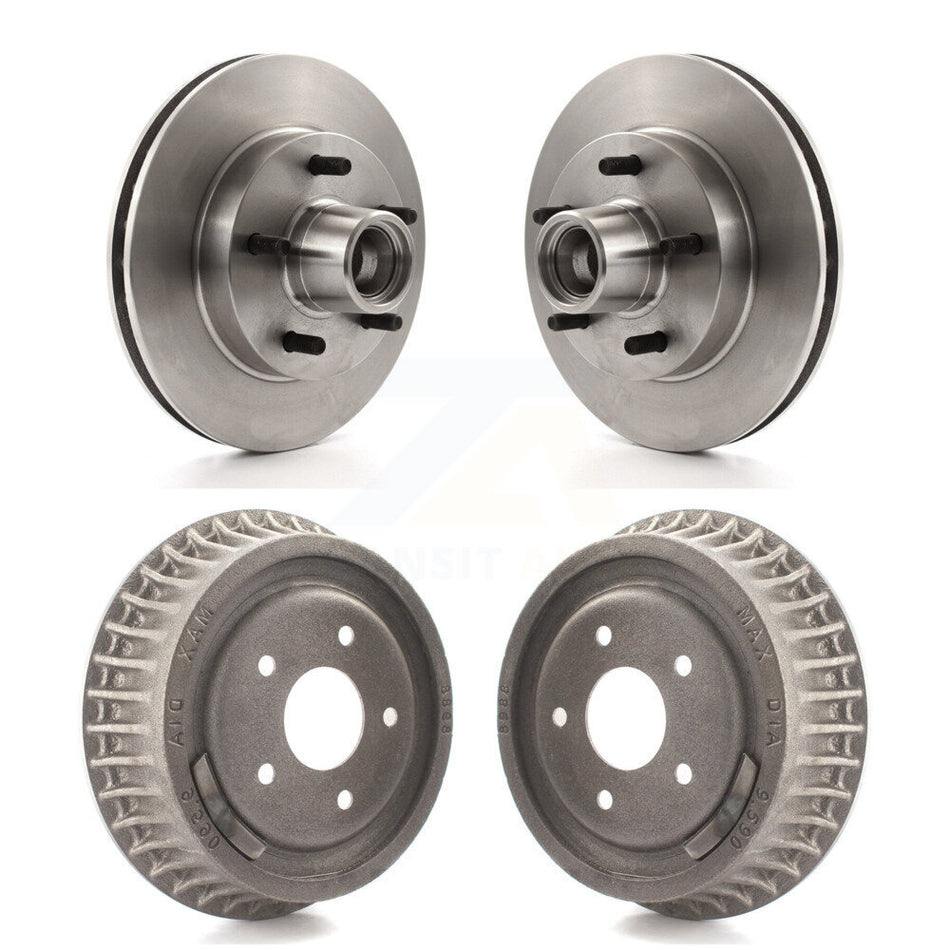 Front Rear Disc Brake Rotors Drums Kit For Chevrolet S10 GMC Sonoma Jimmy Blazer K8-102202