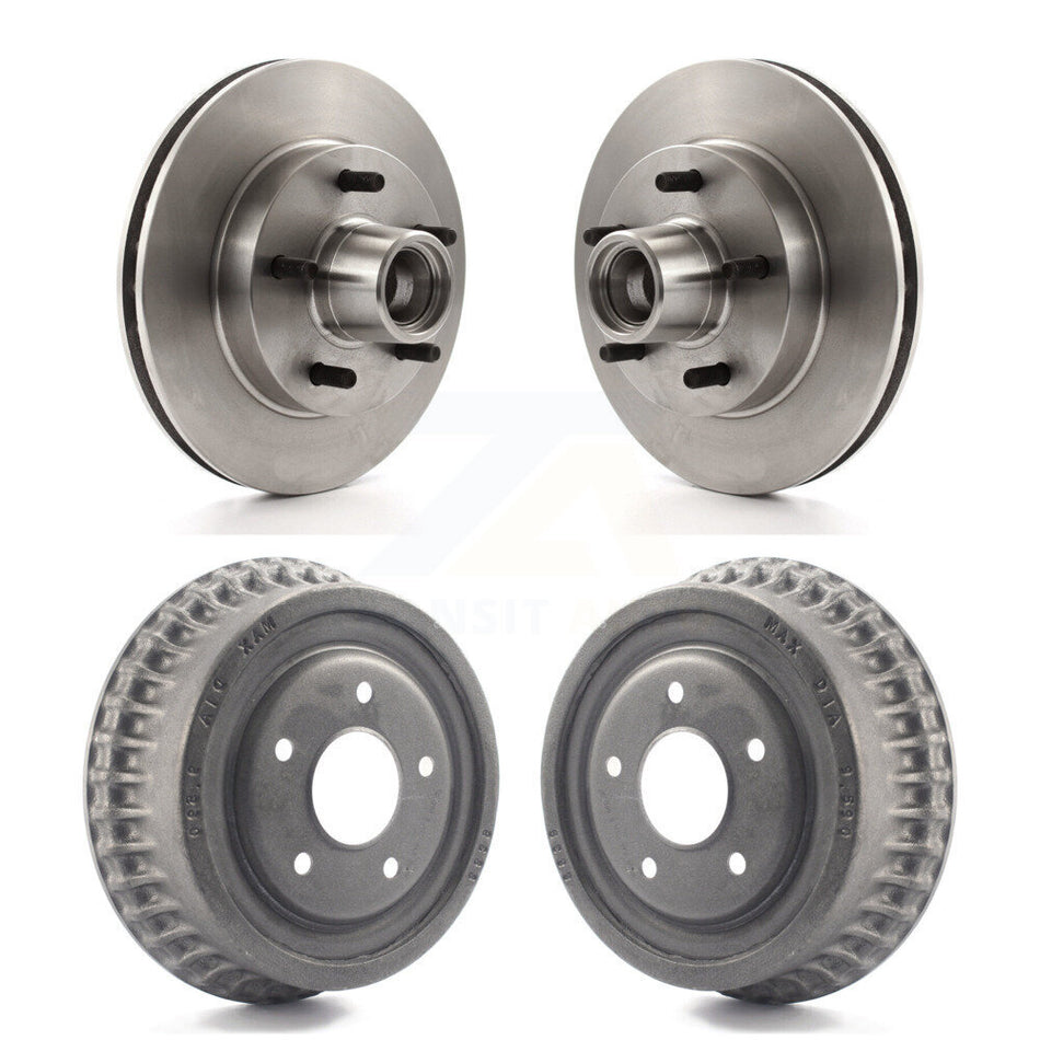 Front Rear Brake Rotor Drum Kit For Chevrolet S10 Camaro Pontiac Monte Carlo GMC Firebird Blazer El Camino Buick Regal S15 Oldsmobile Cutlass Supreme Jimmy Sonoma Grand Prix Caballero Calais K8-102203