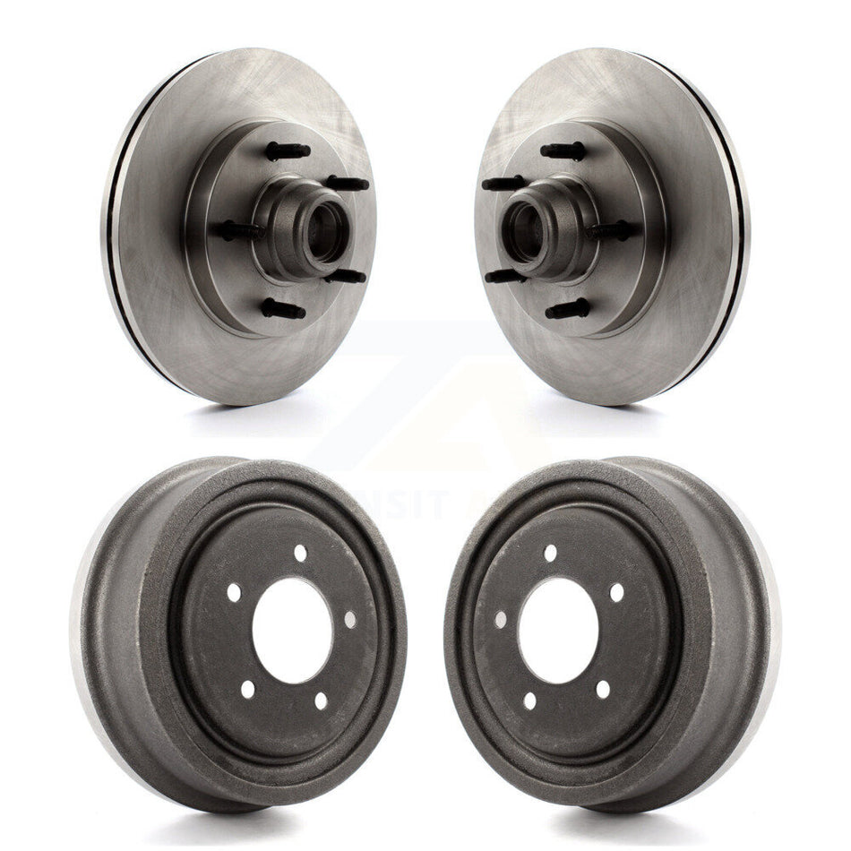 Front Rear Disc Brake Rotors Drums Kit For Ford F-150 K8-102211