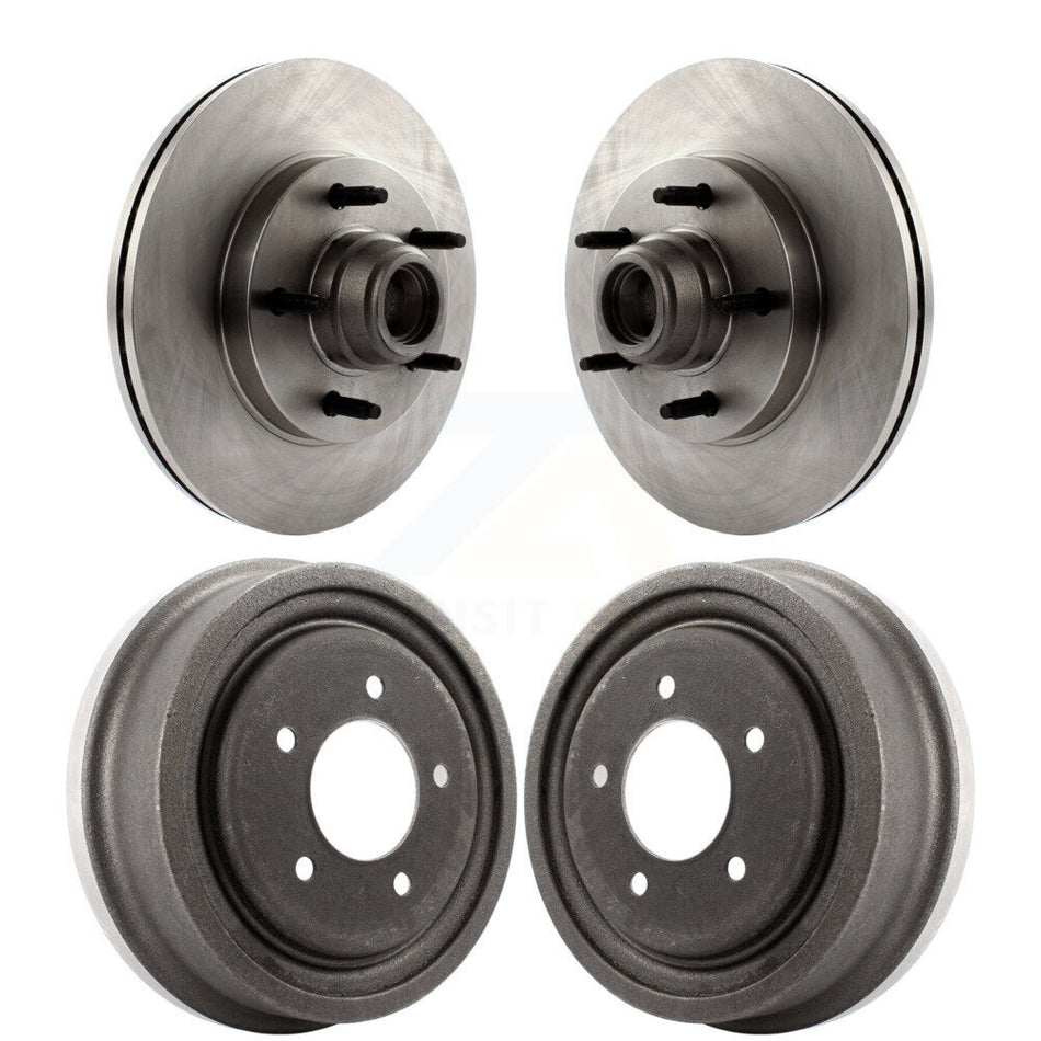 Front Rear Disc Brake Rotors Drums Kit For Ford F-150 K8-102211