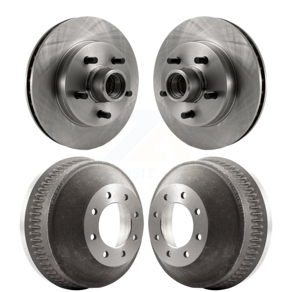 Front Rear Disc Brake Rotors Drums Kit For 1998-1999 C1500 Suburban Chevrolet GMC With 13" Diameter Drum GAS engine K8-102215