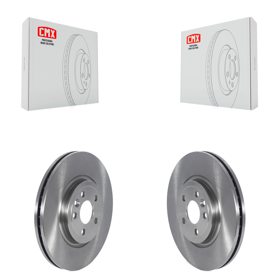 Front Disc Brake Rotors Pair For Jaguar F-Pace Land Rover Range Velar K8-102292