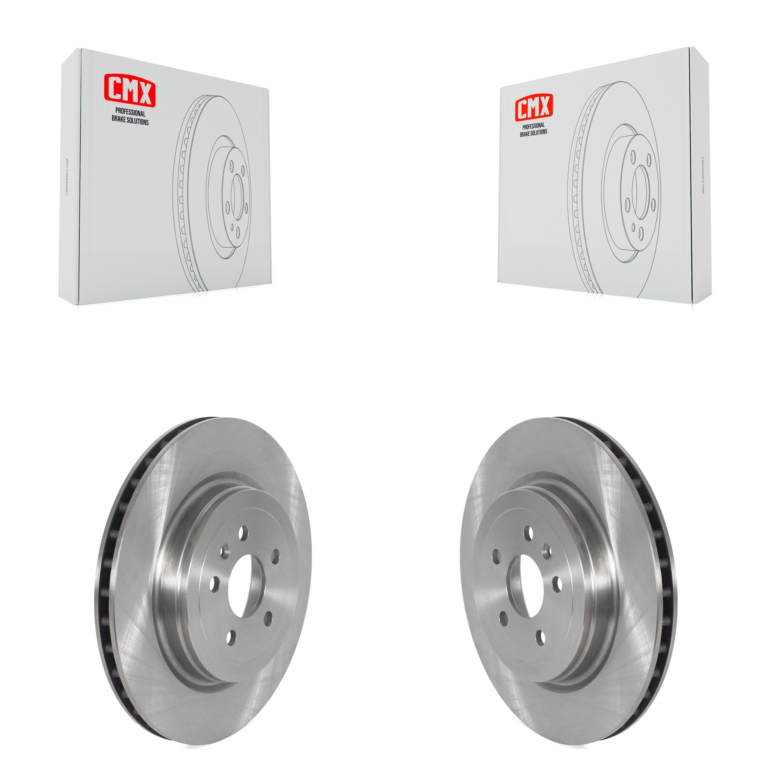 Rear Disc Brake Rotors Pair For Tesla S X K8-102349