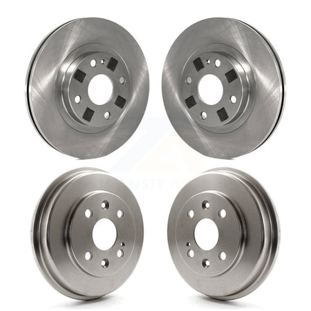 Front Rear Disc Brake Rotors Drums Kit For Mazda Protege K8-102408