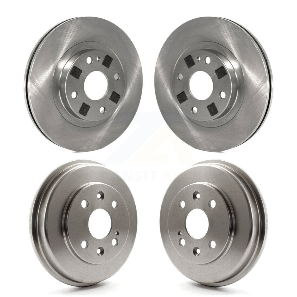 Front Rear Disc Brake Rotors Drums Kit For Mazda Protege K8-102408