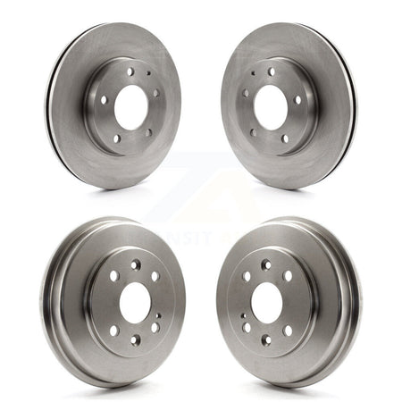 Front Rear Disc Brake Rotors Drums Kit For 2003 Mazda Protege Mazdaspeed K8-102410