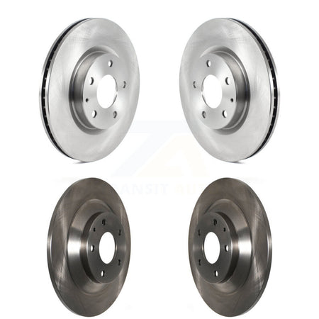 Front Rear Disc Brake Rotors Kit For 2020-2024 Mazda CX-30 With 302mm Diameter Rotor K8-102424