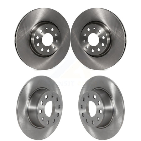 Front Rear Brake Rotors Kit For 22-23 Volkswagen Taos FWD With 312mm Diameter Rotor K8-102429