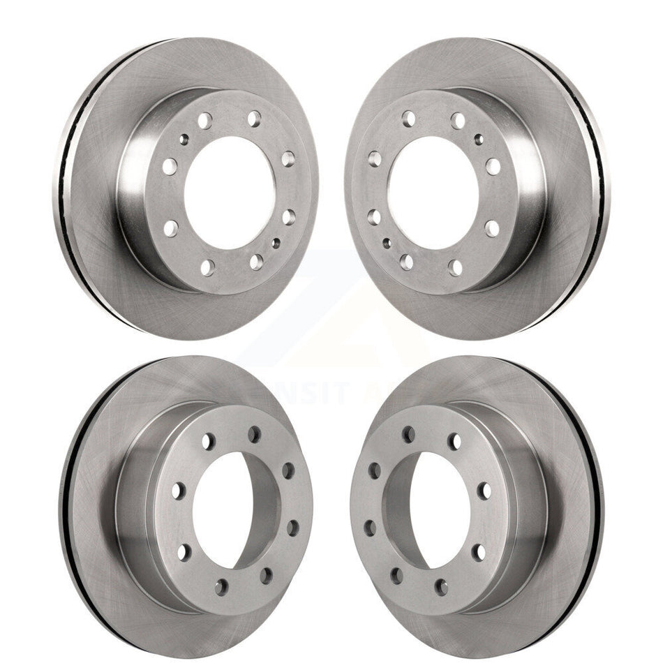 Front Rear Disc Brake Rotors Kit For 2010-2011 Chevrolet Express 4500 3.20" Overall Height K8-102438