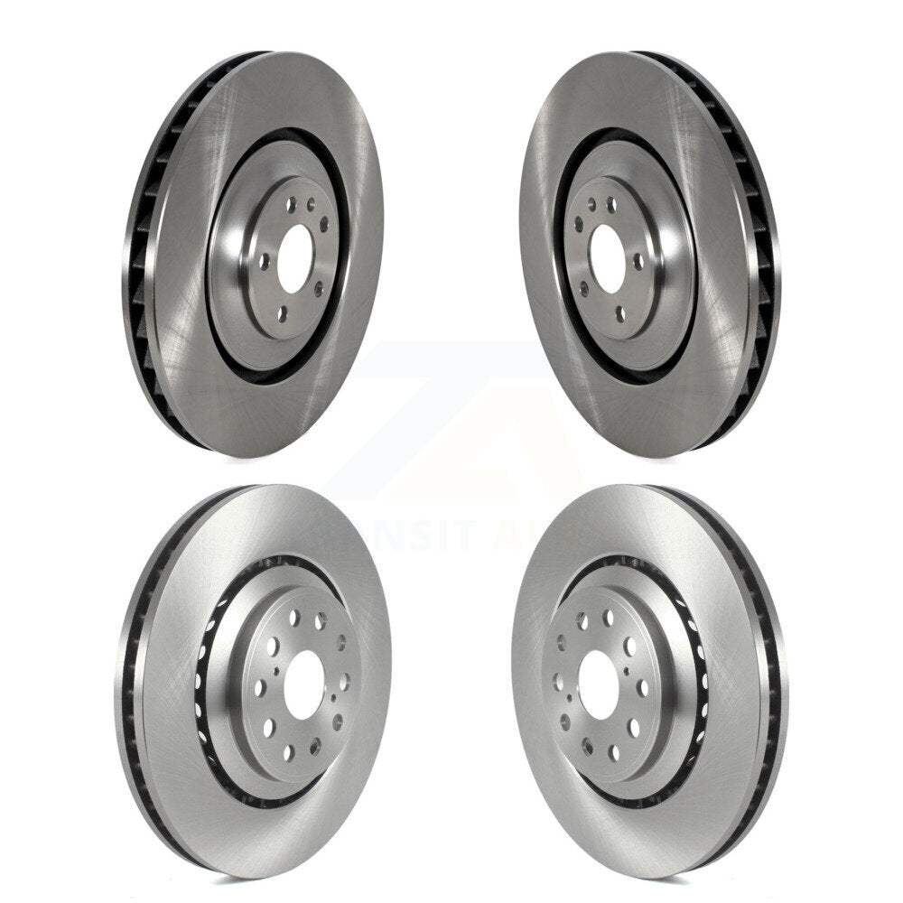 Front Rear Disc Brake Rotors Kit For Audi S6 S7 S8 K8-102442
