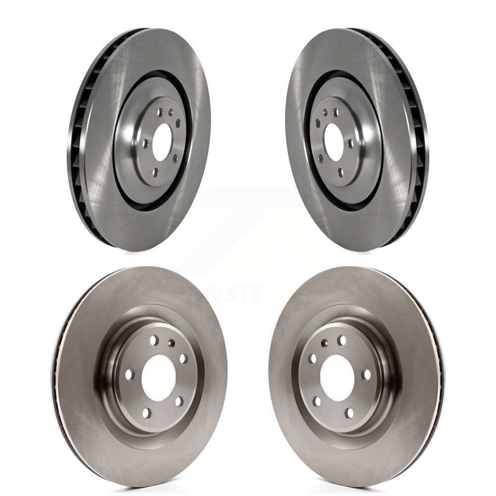 Front Rear Brake Rotors Kit For 2016-2018 Audi A7 Quattro With 400mm Diameter Rotor K8-102445