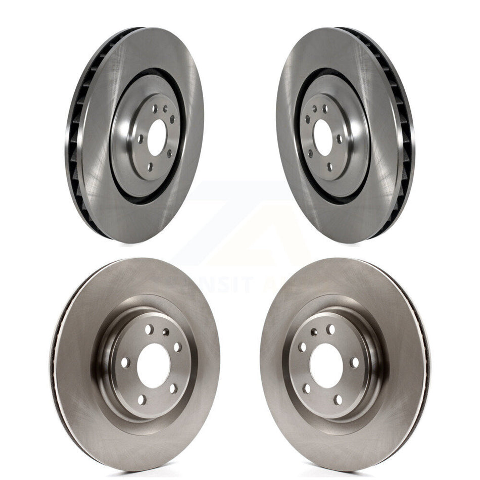 Front Rear Brake Rotors Kit For 2016-2018 Audi A7 Quattro With 400mm Diameter Rotor K8-102445