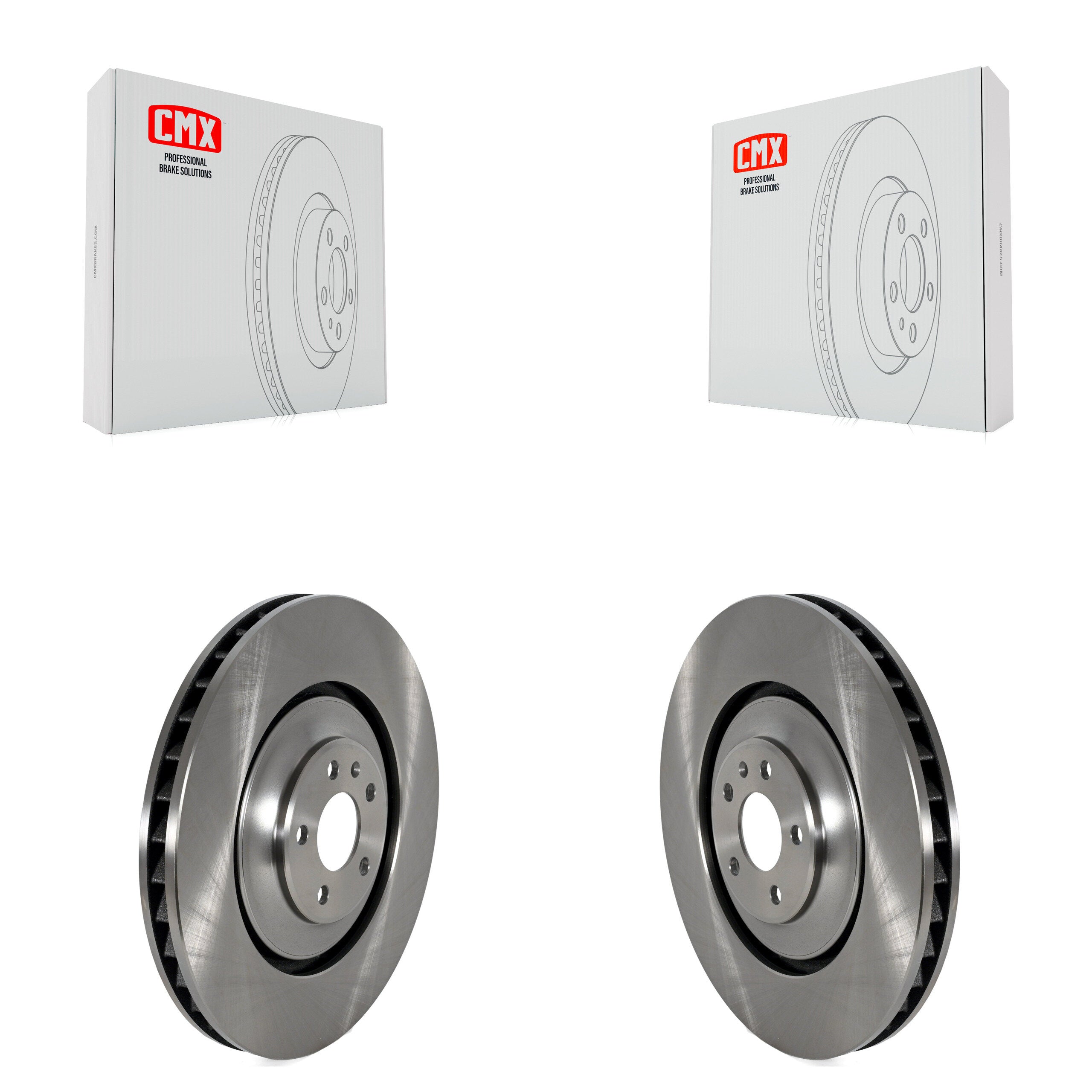 Front Disc Brake Rotors Pair For Audi A7 Quattro A8 S6 S7 S8 K8-102449