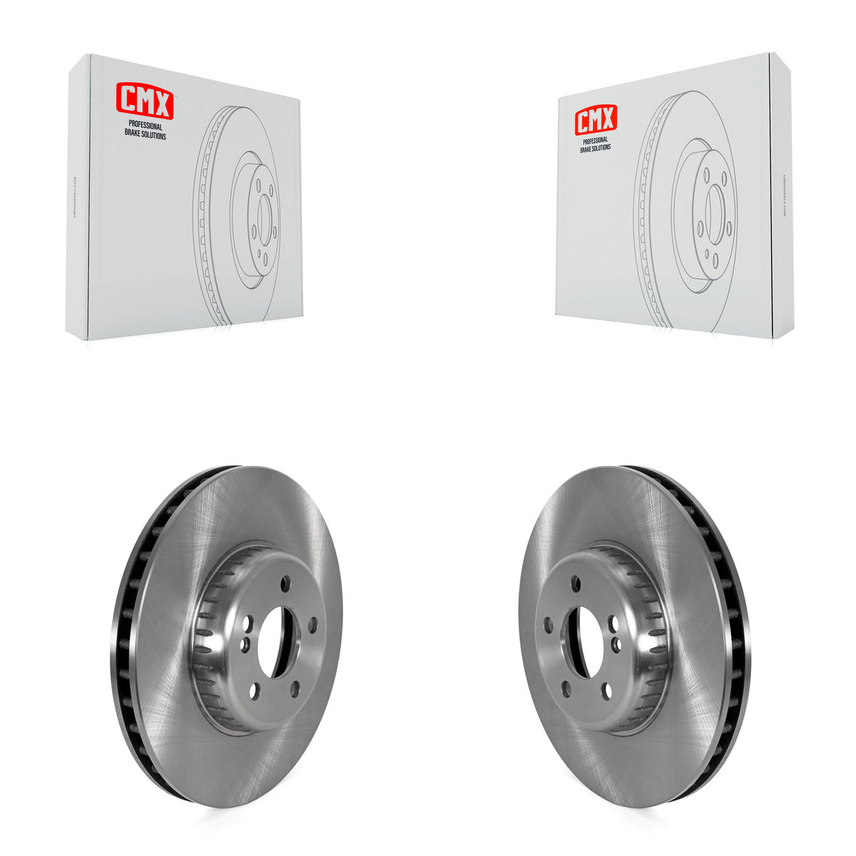 Front Disc Brake Rotors Pair For Mercedes-Benz C300 E300 Without Sport Package K8-102450