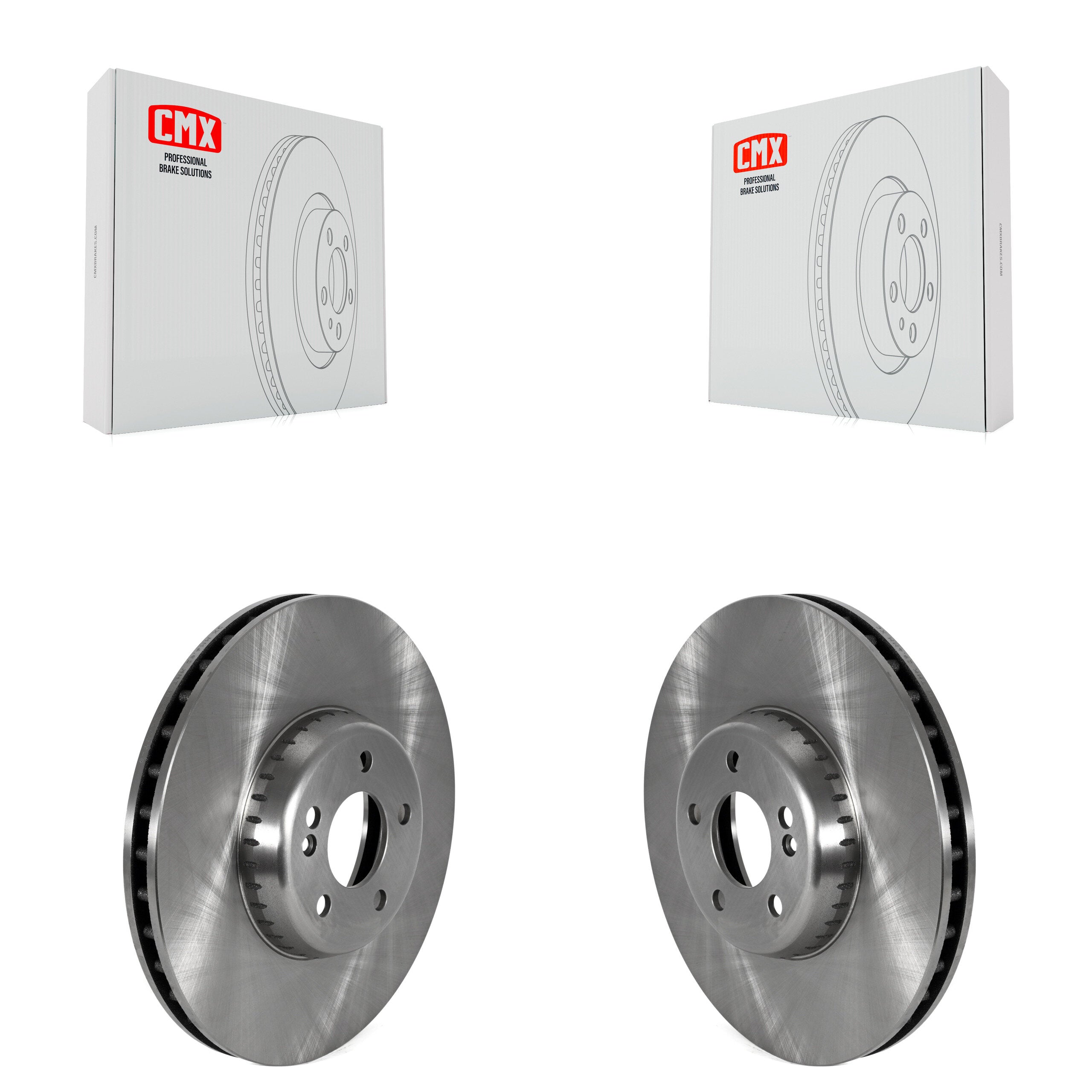 Front Disc Brake Rotors Pair For Mercedes-Benz GLC300 C300 C400 C350e K8-102451