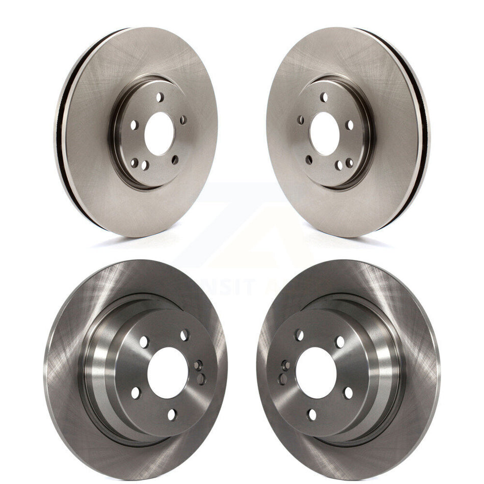 Front Rear Disc Brake Rotors Kit For 2006 Mercedes-Benz E500 AWD With Solid Rotor K8-102454
